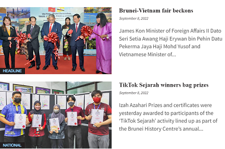 Báo Brunei đưa đậm nét chuyến thăm của Bộ trưởng Ngoại giao Bùi Thanh Sơn