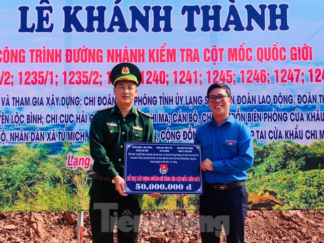 Công trình thắm tình quân dân trên biên giới Lạng Sơn Công trình thắm tình quân dân trên biên giới Lạng Sơn ảnh 4