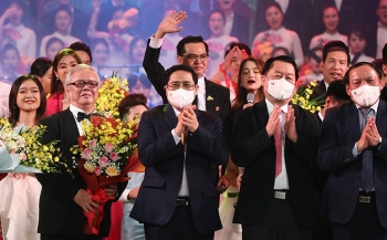 Thủ tướng Phạm Minh Chính dự chương trình nghệ thuật đặc biệt chào mừng Hội nghị Văn hóa toàn quốc