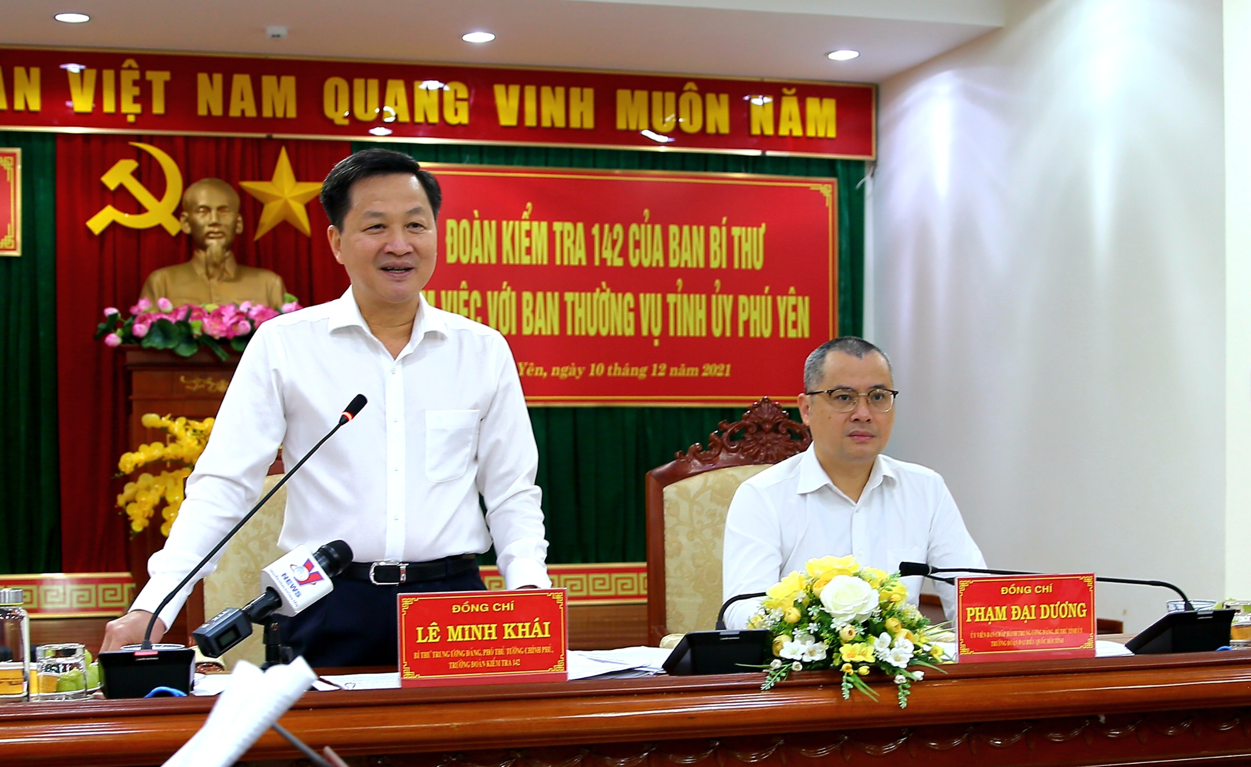 Đoàn kiểm tra của Ban Bí thư Trung ương Đảng kiểm tra Ban Thường vụ Tỉnh ủy Phú Yên