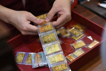Giá vàng trong nước tăng, 'đi ngược' với thế giới