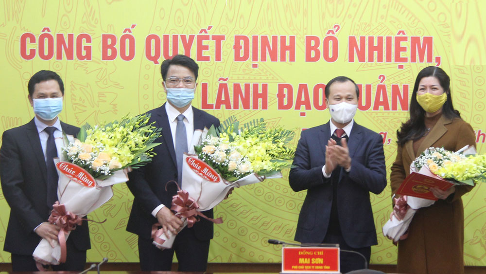 Quảng Ninh có tân Phó Chủ tịch HĐND tỉnh; điều động, bổ nhiệm nhân sự 3 địa phương