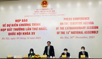Kỳ họp bất thường lần thứ nhất, Quốc hội khóa XV sẽ khai mạc ngày 4/1/2022