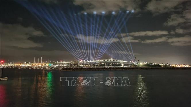 Thế giới bắt đầu đón mừng Năm mới 2022 Chú thích ảnh