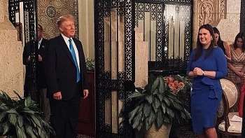 Ông Trump bất ngờ xuất hiện ở sự kiện tranh cử của nhân viên thân cận