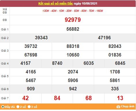 Kết quả XSMB ngày 11/6/2021 - Dự đoán, soi cầu trực tiếp xổ số miền Bắc hôm nay
