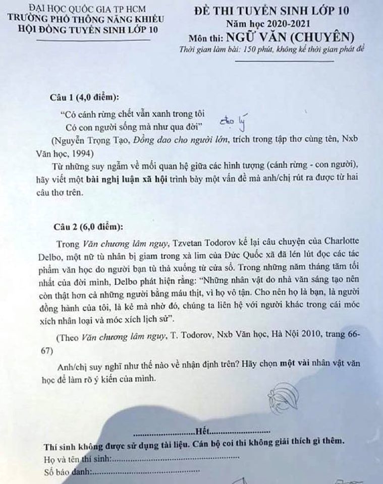 3517 de thi ngu van tuyen sinh lop 10 vao chuyen van truong pho thong nang khieu