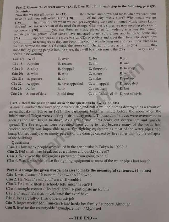 2427 de thi vao lop 10 mon anh bac lieu anh2