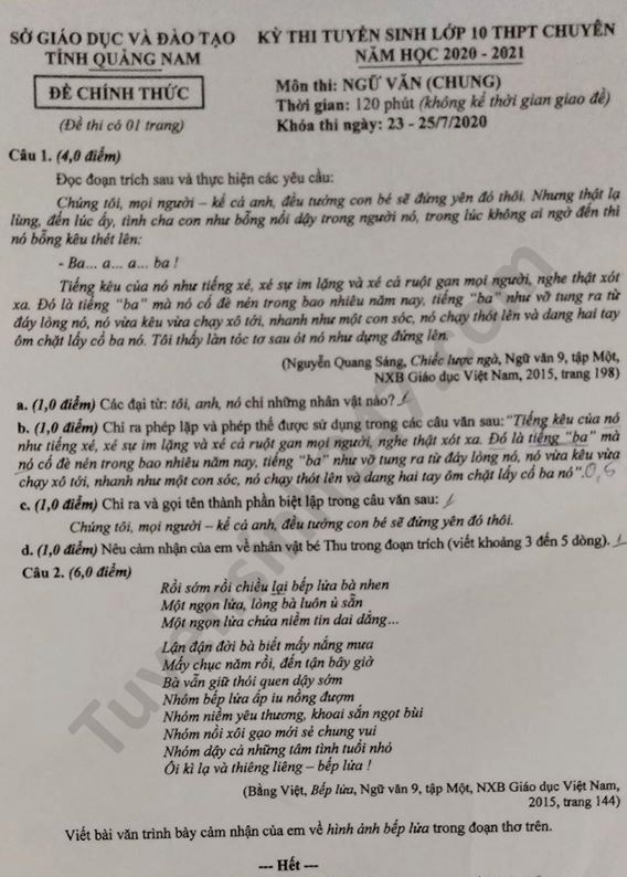 1404 de thi ngu van tuyen sinh lop 10 vao thpt tinh quang nam1