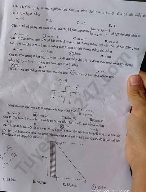 1003 dap an de thi mon toan tuyen sinh lop 10 vao thpt tinh can tho3
