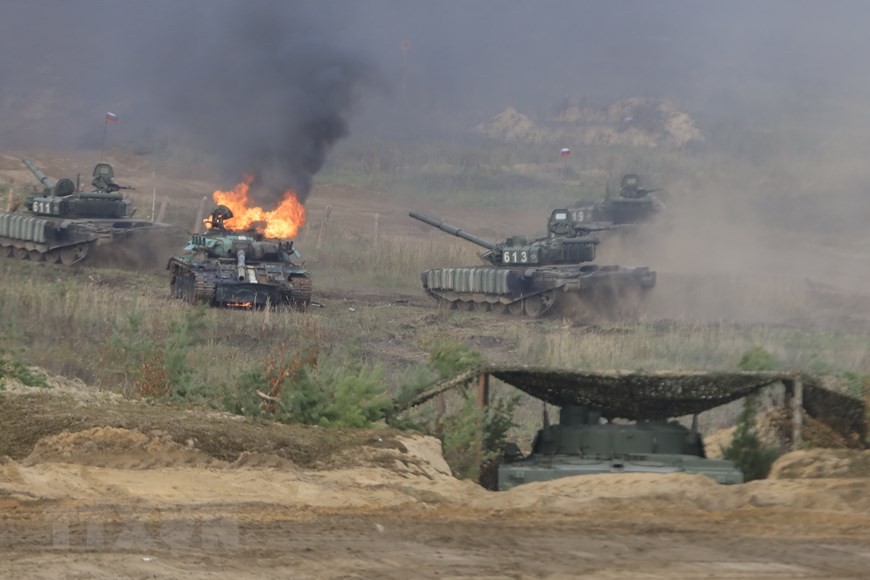 Cận cảnh màn khai hỏa tại cuộc tập trận Zapad-2021