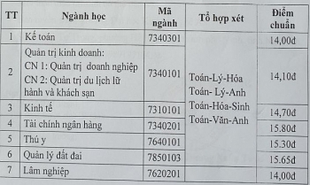 Điểm chuẩn Đại học Kinh tế Nghệ An chính thức năm 2020