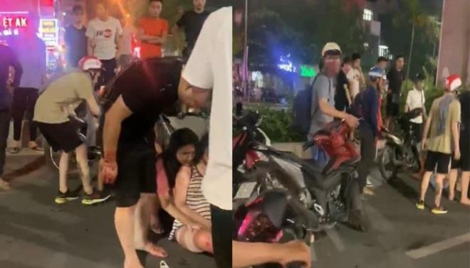 Tai nạn giao thông chiều 1/12: Cụ ông chạy xe máy tông người đi bộ rồi lao vào đầu xe buýt bất tỉnh