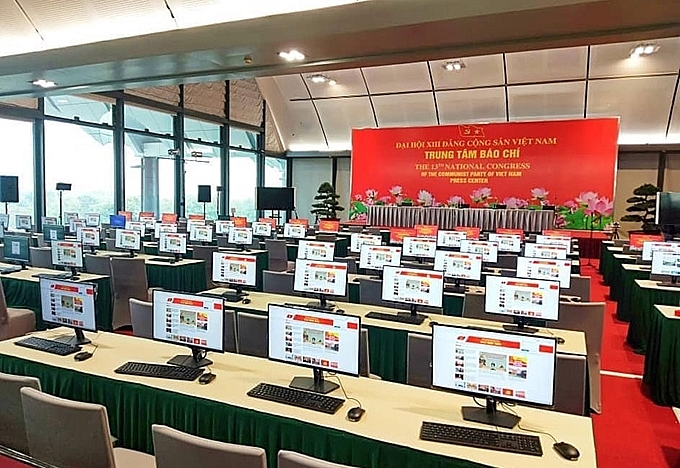 Trung tâm Báo chí Đại hội XIII đã sẵn sàng cho ngày khai trương