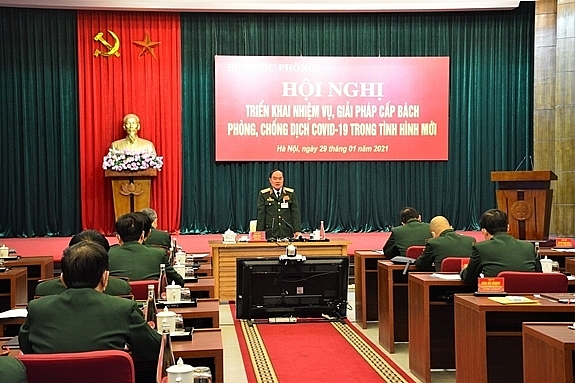 Bộ Quốc phòng tổ chức Hội nghị Triển khai nhiệm vụ, giải pháp cấp bách phòng, chống dịch COVID-19