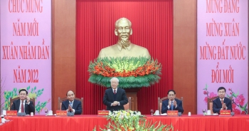 Tổng Bí thư Nguyễn Phú Trọng chúc Tết lãnh đạo, nguyên lãnh đạo Đảng, Nhà nước