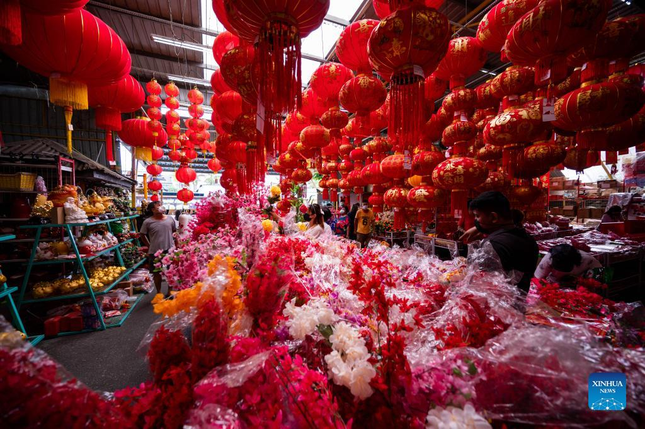 Ch&acirc;u &Aacute; trang ho&agrave;ng rực rỡ, người d&acirc;n n&ocirc; nức mua sắm chuẩn bị đ&oacute;n năm Dần ảnh 6