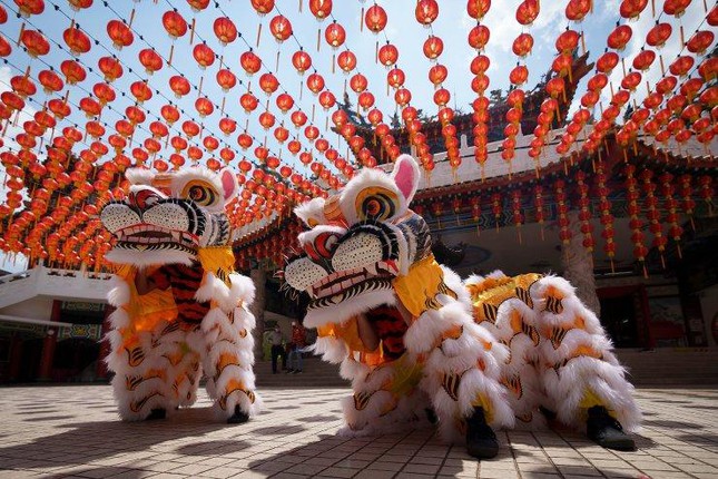 Ch&acirc;u &Aacute; trang ho&agrave;ng rực rỡ, người d&acirc;n n&ocirc; nức mua sắm chuẩn bị đ&oacute;n năm Dần ảnh 8