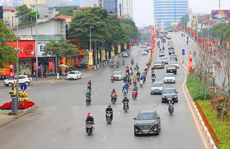 Phố phường Hà Nội rực rỡ trước thời khắc chào đón năm Tân Sửu Phố phường Hà Nội rực rỡ trước thời khắc chào đón năm Tân Sửu