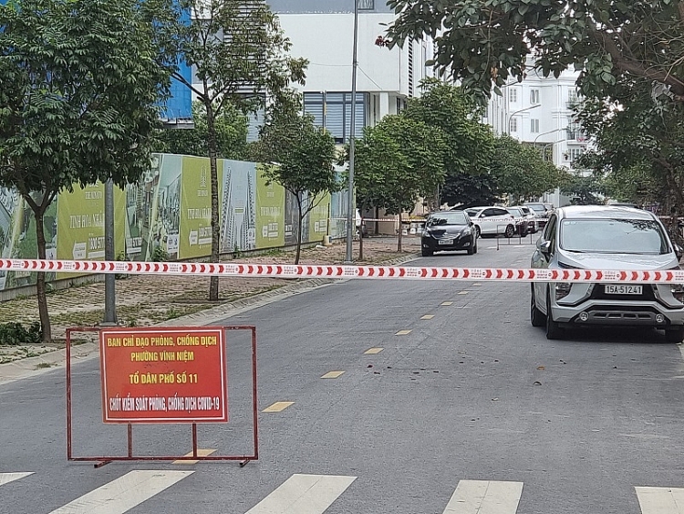 Nhiều nơi ở Hải Phòng bị phong tỏa do liên quan đến ca mắc COVID-19 sáng 22/2