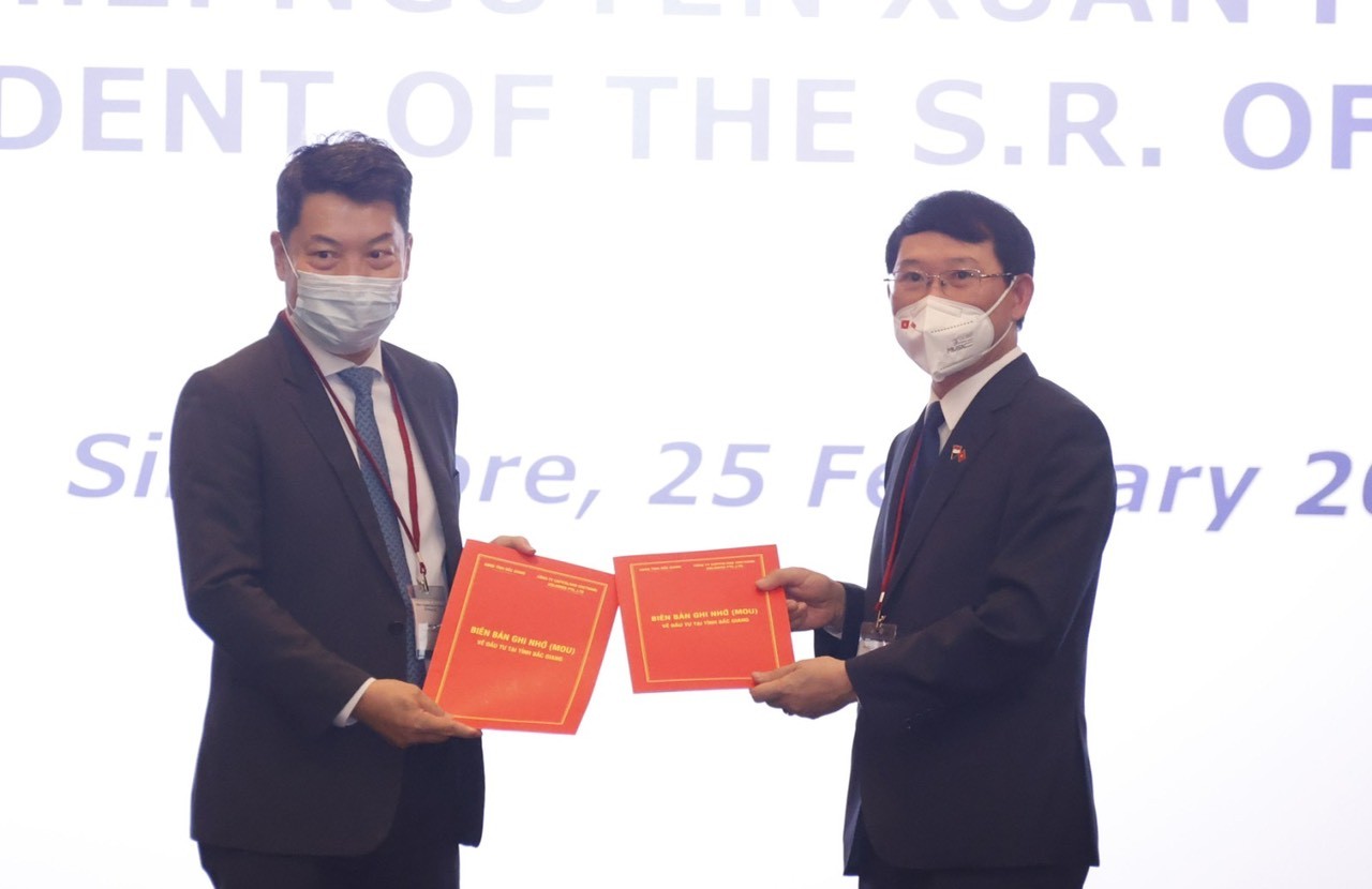 Doanh nghiệp Singapore muốn đầu tư vào Bắc Giang ngay trong năm 2022