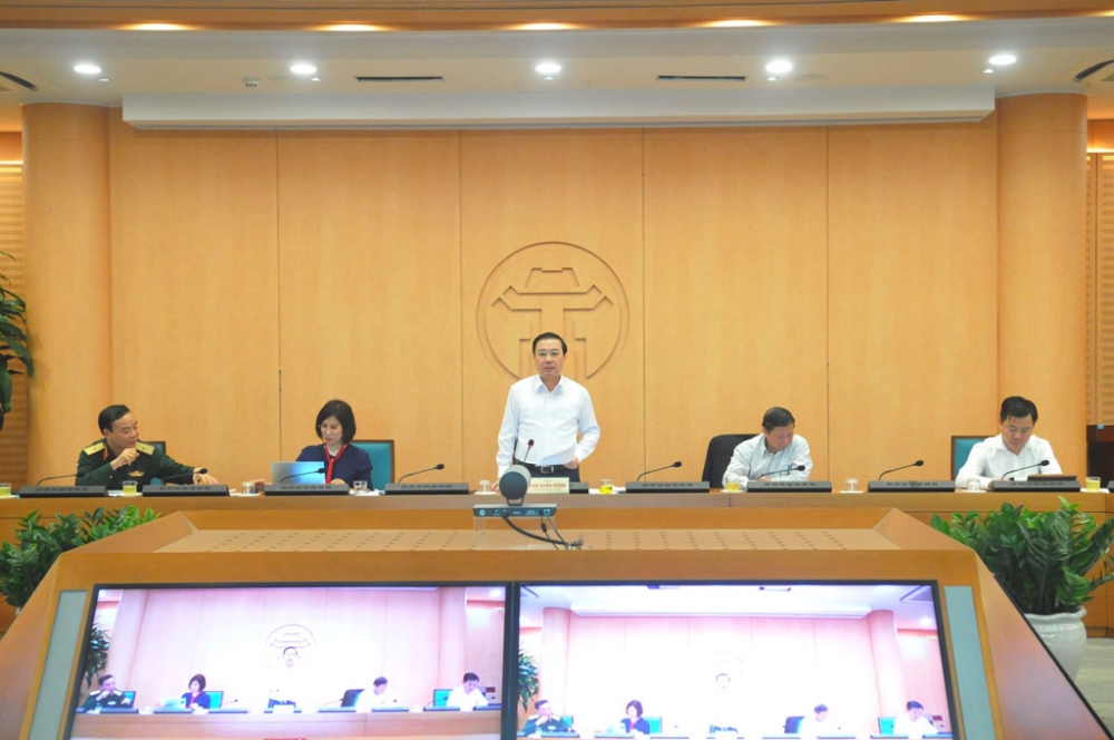 UBND TP Hà Nội họp giao ban COVID-19 chiều 15/3