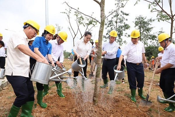 TCT Điện lực miền Bắc tiếp nối phong trào vì một Việt Nam xanh tại Khu di tích lịch sử Đền Hùng, Phú Thọ