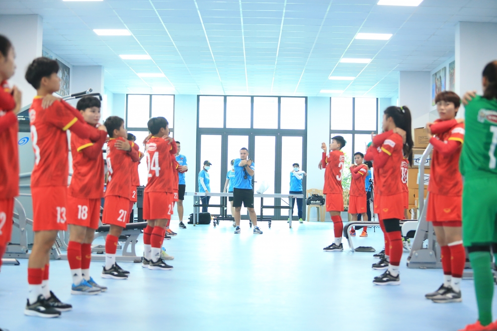 Tuyển nữ Việt Nam hứng khởi chuẩn bị chinh phục vé dự World Cup
