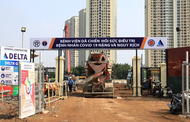 Hà Nội gấp rút xây dựng bệnh viện dã chiến điều trị bệnh nhân COVID-19 nặng
