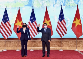Thủ tướng Phạm Minh Chính tiếp Phó Tổng thống Hoa Kỳ Kamala Harris