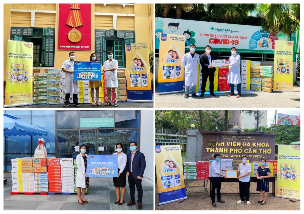 Vinamilk đóng góp hơn 95 tỷ đồng cùng Chính phủ, tuyến đầu, cộng đồng chống dịch COVID-19