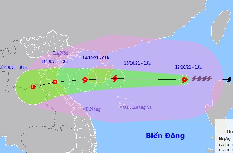 Bão số 8 di chuyển nhanh, hướng vào Thanh Hóa - Quảng Bình