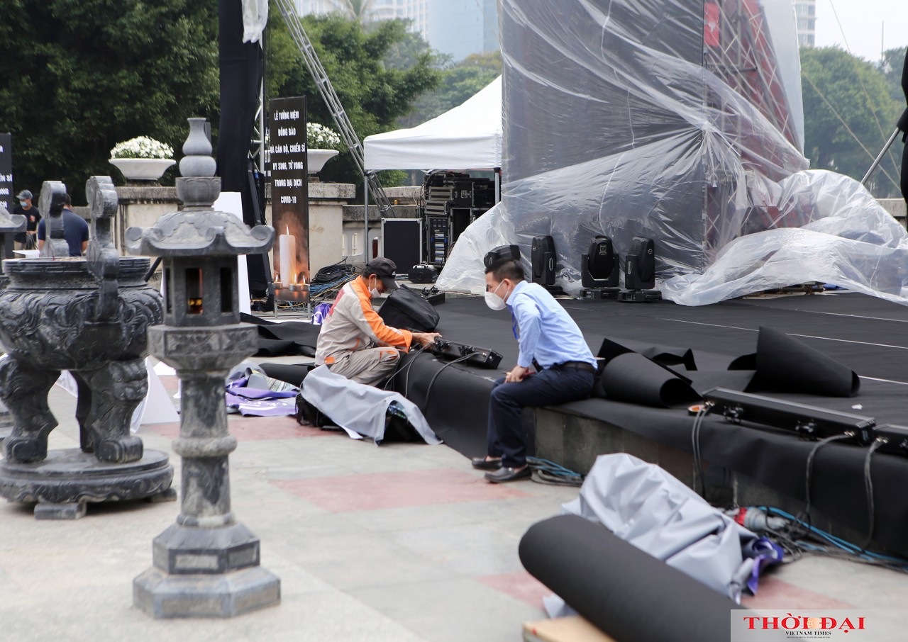 Hà Nội khẩn trương chuẩn bị cho Lễ tưởng niệm đồng bào tử vong và cán bộ, chiến sĩ hy sinh trong đại dịch COVID-19