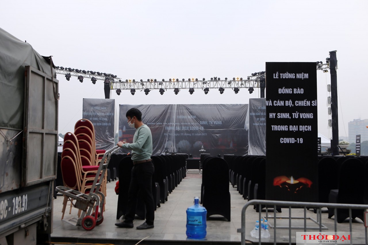Hà Nội khẩn trương chuẩn bị cho Lễ tưởng niệm đồng bào tử vong và cán bộ, chiến sĩ hy sinh trong đại dịch COVID-19
