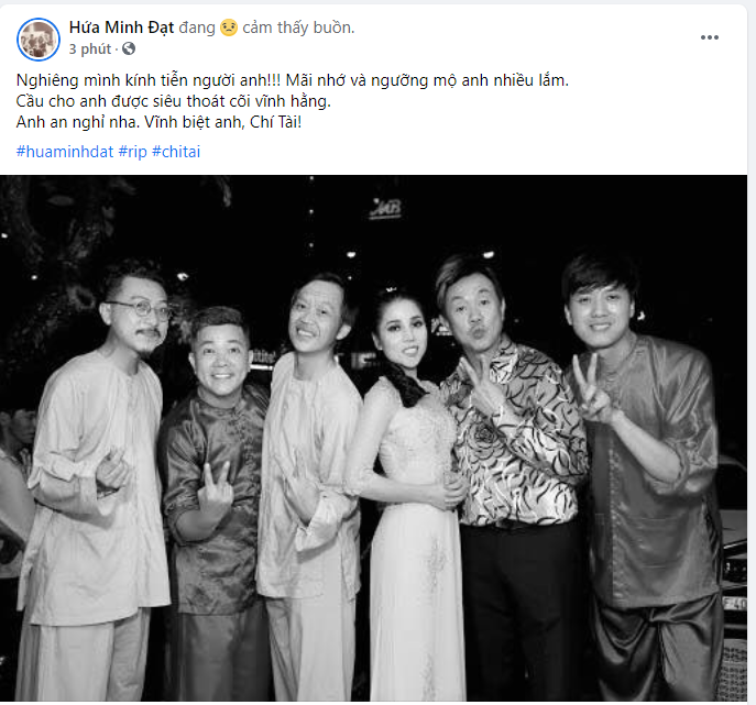 Nghệ sĩ Việt tiếc thương danh hài Chí Tài qua đời đột ngột