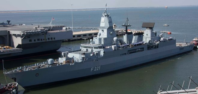 Tàu hộ tống Hessen thuộc lớp Sachsen của Hải quân Đức ẢNH CHỤP MÀN HÌNH SEAFORCES