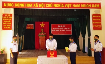 Bầu cử sớm ở huyện đảo Trường Sa, tỉnh Khánh Hòa