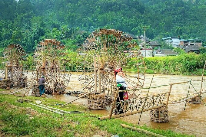 Cọn nước ở Pù Luông.