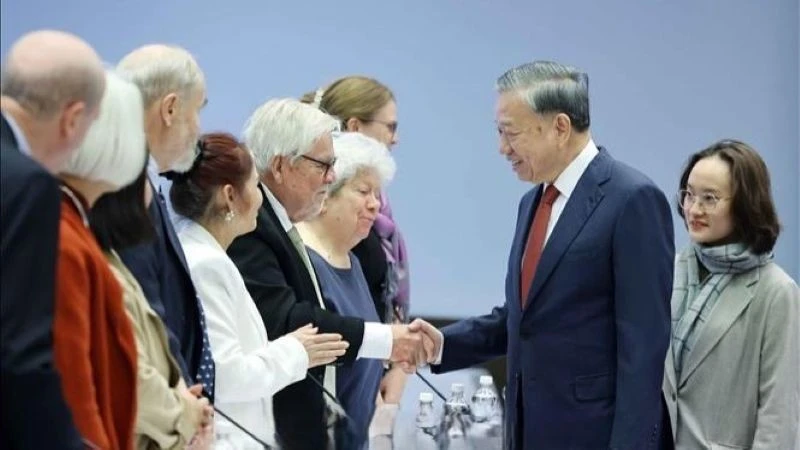 Tổng Bí thư Tô Lâm tiếp Hội Hữu nghị Phần Lan-Việt Nam