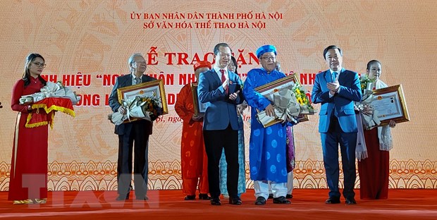 Ha Noi: Vinh danh 66 Nghe nhan linh vuc di san van hoa phi vat the hinh anh 1