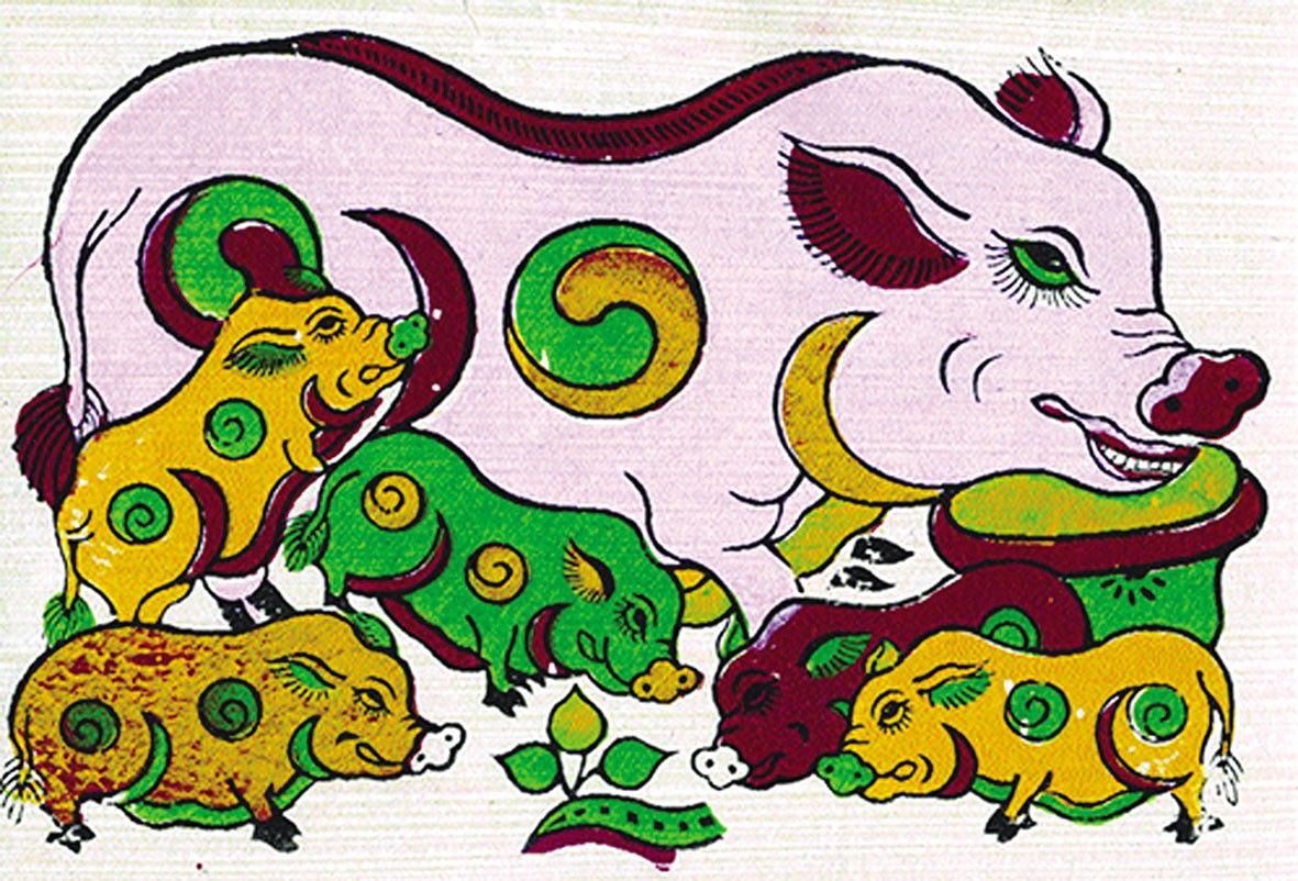 Hình tượng gà, lợn trong tranh dân gian Đông Hồ Hình tượng gà, lợn trong tranh dân gian Đông Hồ