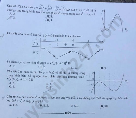 2735 de thi tot nghiep thpt mon toan 2020 ma 115 5 result