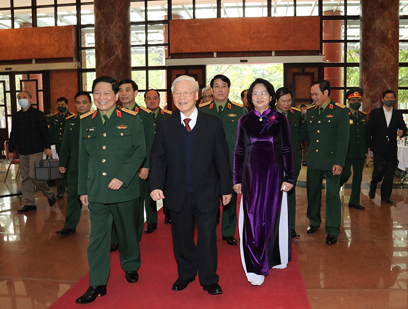 Tổng Bí thư, Chủ tịch nước Nguyễn Phú Trọng: Quân đội tuyệt đối không được chủ quan, thỏa mãn