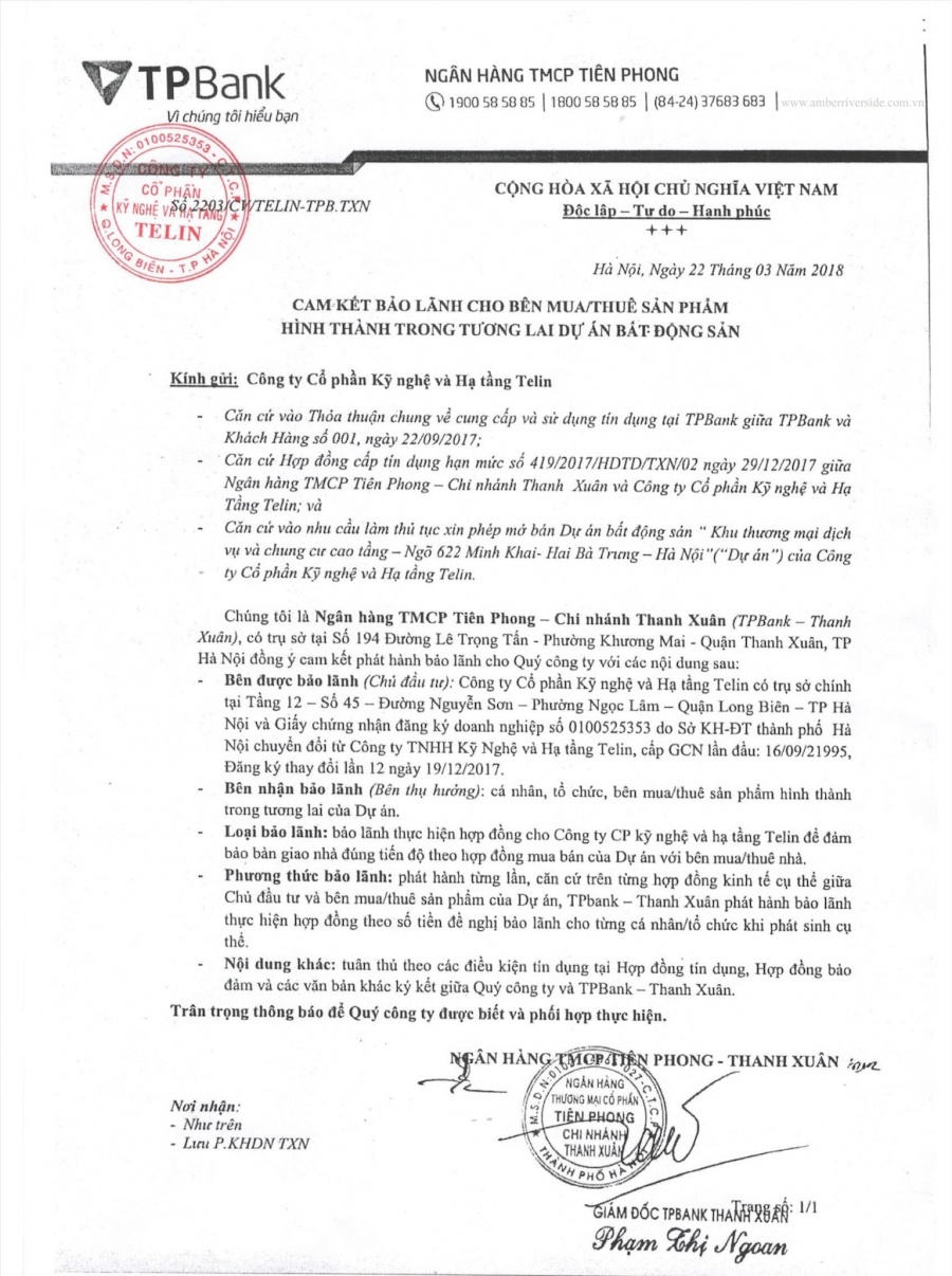 tu vu eco green vo tran ngan hang tpbank bao lanh cho nhung du an nao