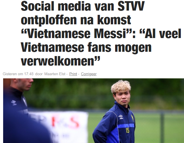 Báo Bỉ viết bài 