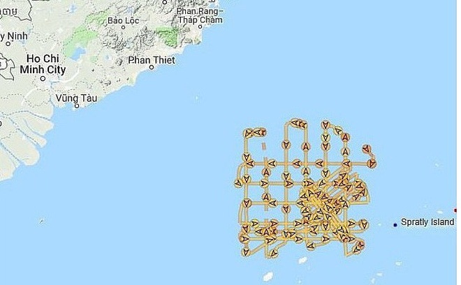 Nhóm tàu Hải Dương 8 Trung Quốc xâm phạm Bãi Tư Chính-vùng đặc quyền kinh tế của Việt Nam
