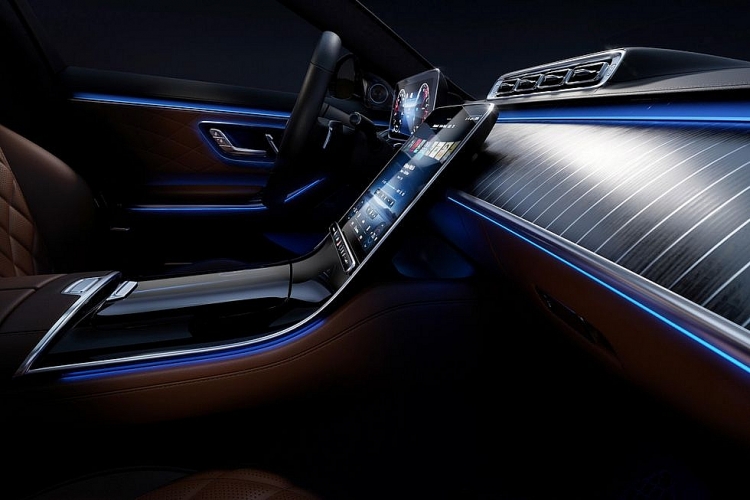 noi that mercedes benz s class 2021 dua sieu du thuyen vao trong o to