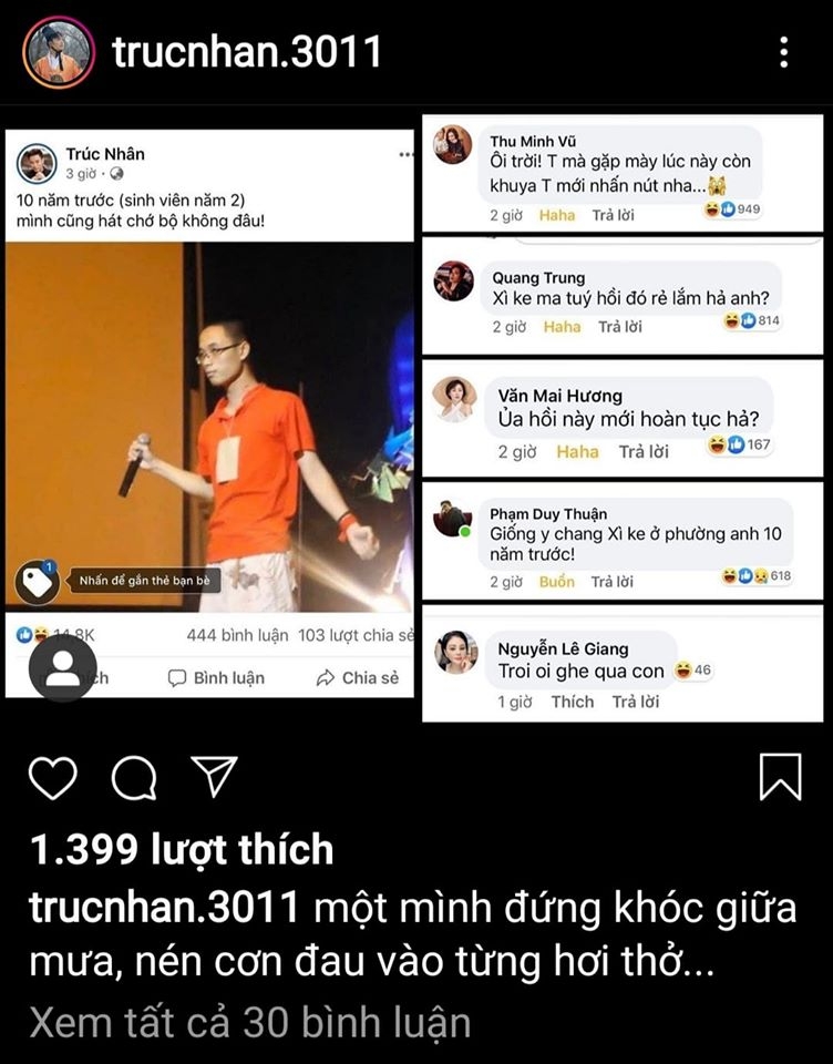 truc nhan dang anh gay go 10 nam truoc loat sao viet che khong tiec loi