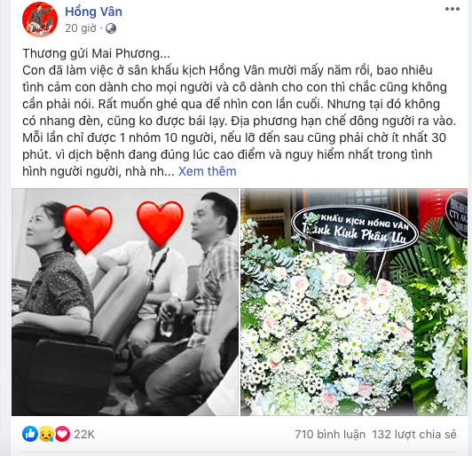 nsnd hong van nghen ngao chia se ve dien vien bac menh mai phuong va nghe sy qua co anh vu
