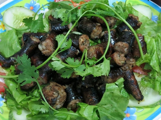 no cang bung voi nhung mon dac san doc la o dong thap